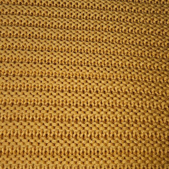 Divided Mustard Color, Fall, Soft Sweater, Ribbed Knit, Crewneck, Medium - Picture 6 of 9